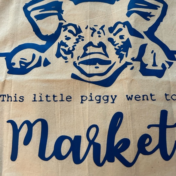 Cloth shopping bag- this little piggy went to market- new - Picture 3 of 5